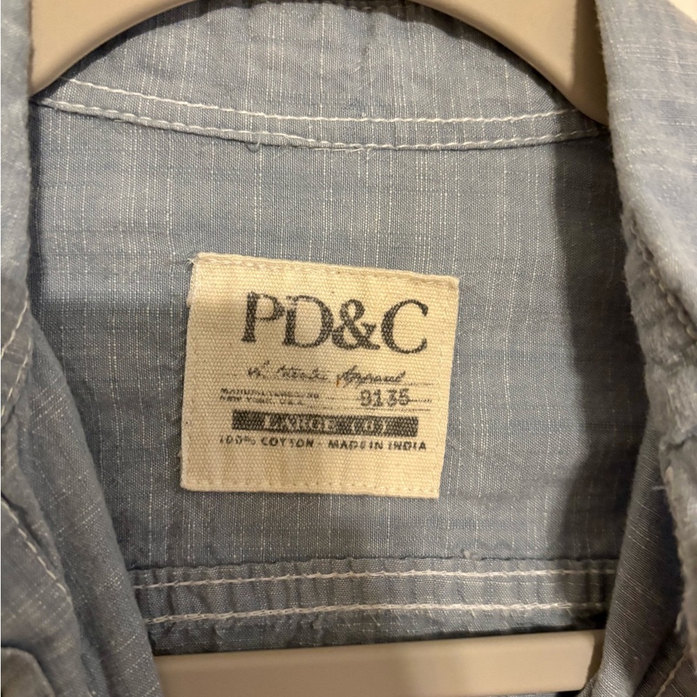 PD&C - Little Boys Size L (6) - fits like an 8 - Long Sleeve Button Down Shirt